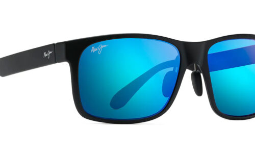 Maui Jim sólgleraugu Blue Red Sands Black Matte