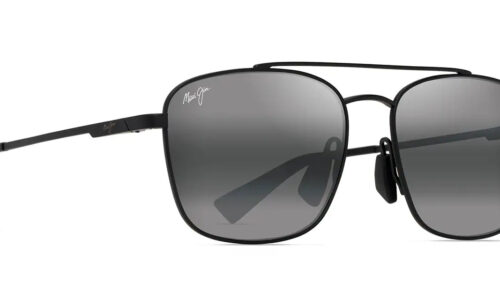 Maui Jim sólgleraugu Piwai AF Matte Black W/Gray