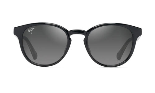 Maui Jim sólgleraugu Hiehie Shiny Black W/trans Light