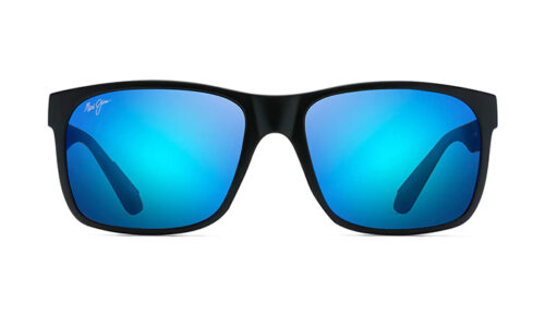 Maui Jim sólgleraugu Blue Red Sands Black Matte