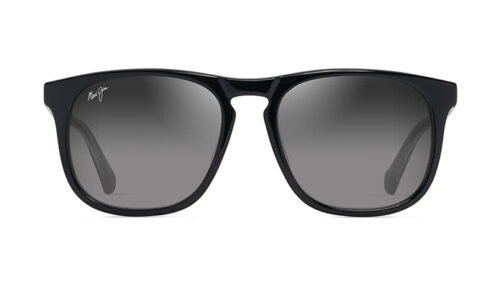 Maui Jim sólgleraugu Grey Kupaa Shiny Black w/Trans Light Grey