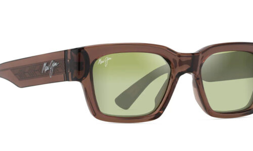 Maui Jim sólgleraugu Kenui Shiny Trans Light Brown