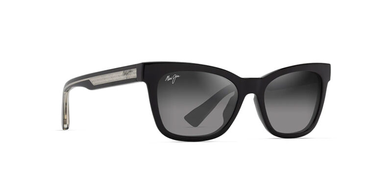 Maui Jim Hiwahiwa Grey Shiny Black w/Grey - Image 2